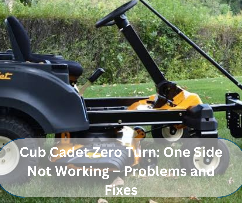 Cub Cadet Zero Turn: One Side Not Working