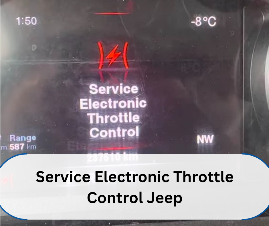 Service Electronic Throttle Control Jeep