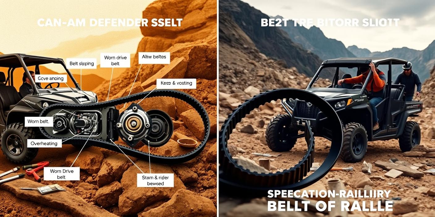 Representation of Can-Am Defender Belt Issues