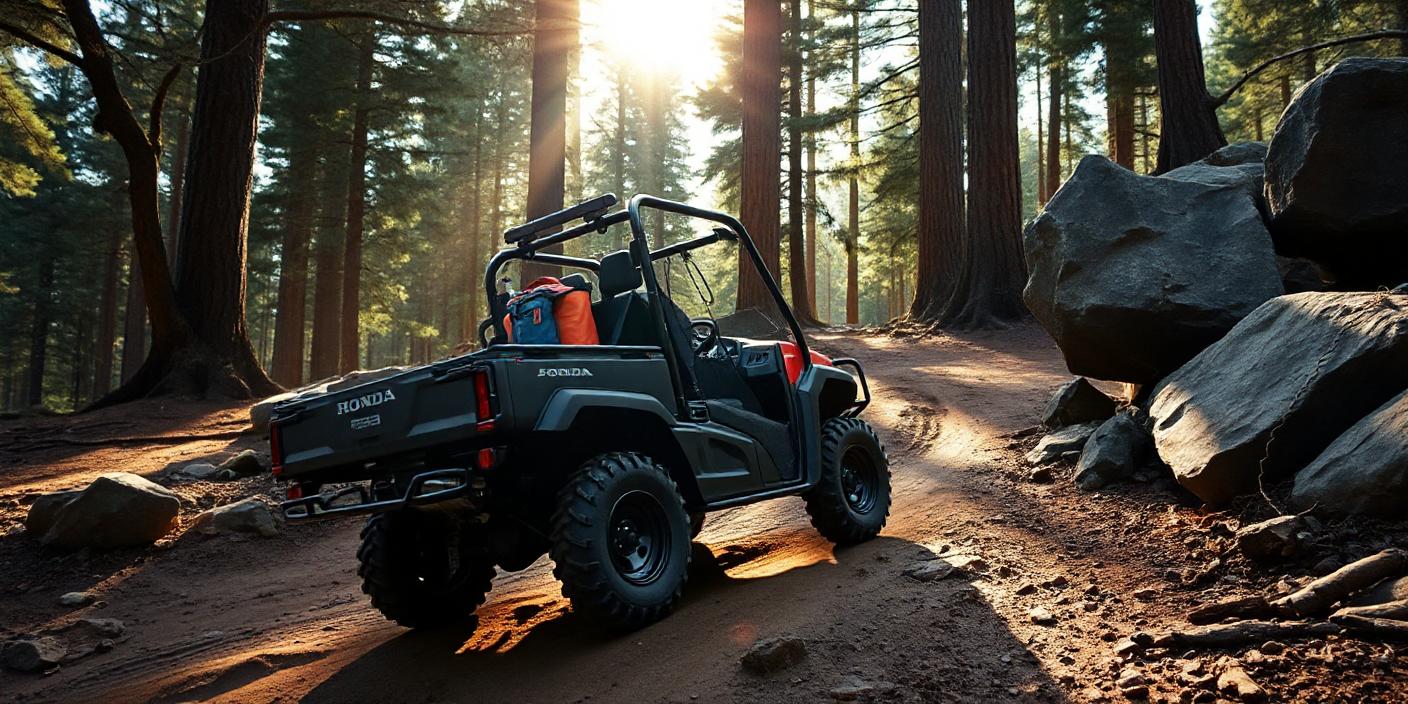 an image of the Honda Pioneer 520 in action on a rugged