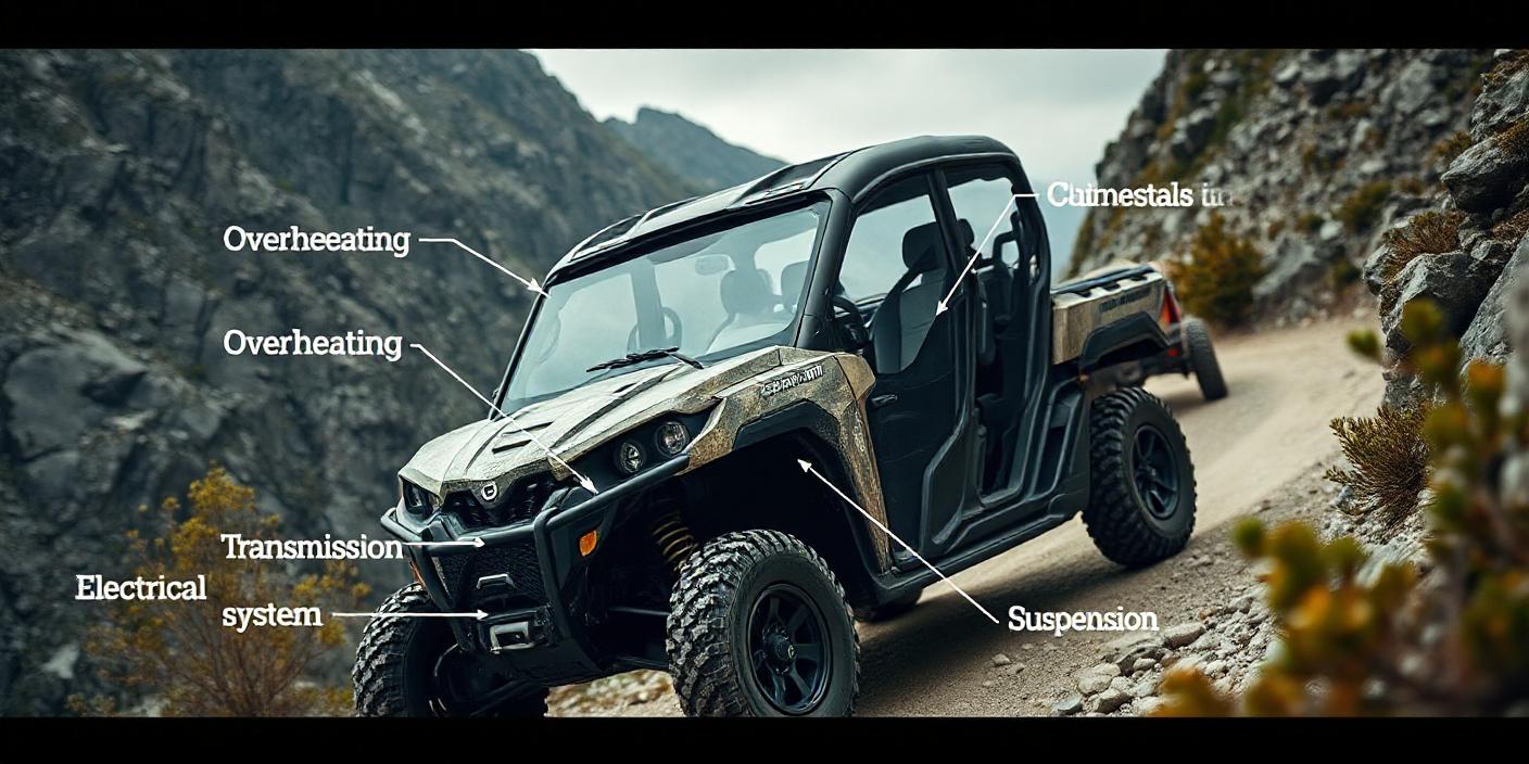 image of a rugged Can-Am Defender HD10 in a natural outdoor setting,