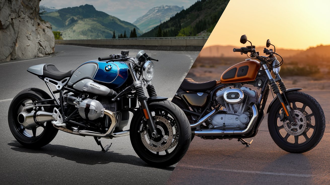bmw r ninet vs harley sportster