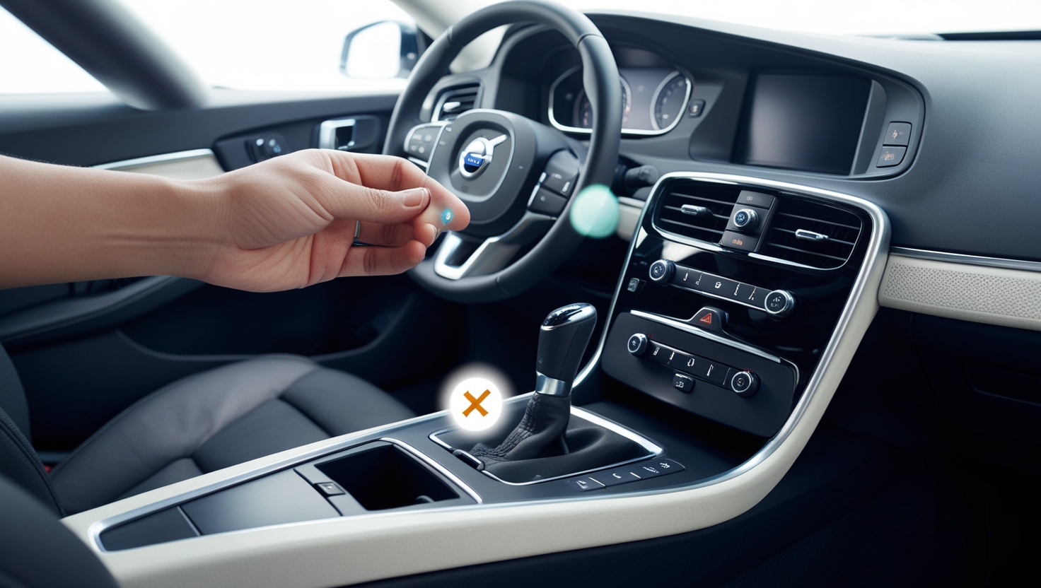 volvo gear shift stuck in neutral